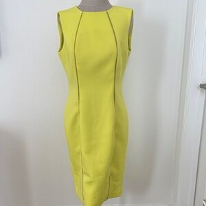 Calvin Klein Yellow Midi Dress